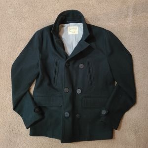 Lucky Brand - cropped peacoat - medium navy